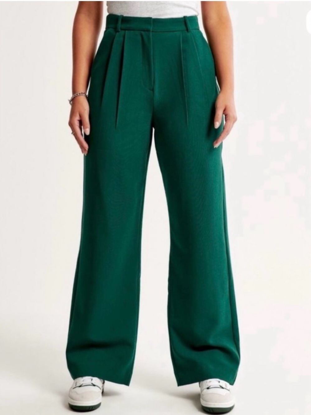 Abercrombie Sloane Tailored Pants - Emerald Green - size 6